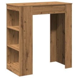 Berkfield Bar Table With Racks Artisan Oak 95X47X103.5 Cm Engineered Wood - thumbnail 2