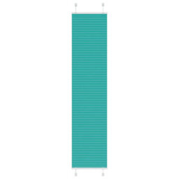 Berkfield Pleated Blind Petrol Green 50X200 Cm Fabric Width 49.4 Cm Polyester - thumbnail 1