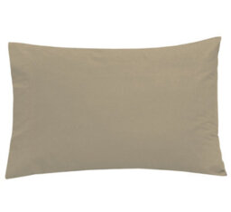 Smart Living Polycotton Housewife Pillowcases Pair 180 Thread Count - Taupe