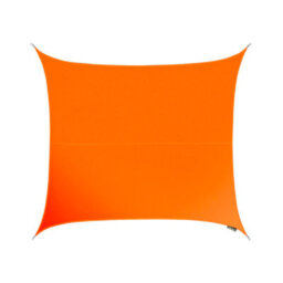 Kookaburra 3.6M Square Water Resistant Orange Garden Patio Sun Shade Sail Canopy 96.5% Uv Block With Free Rope