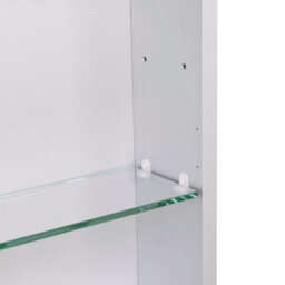 Living And Home Anti Fog Led Illuminated Touch Sensor Mirrored Bathroom Cabinet With Shaver Socket W 500mm X H 700 mm - thumbnail 3