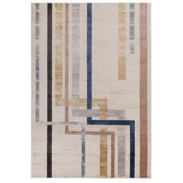 The Rug Edit Viva Geometric Grid Multi Colour Living Room Rug - 80X140Cm - thumbnail 2