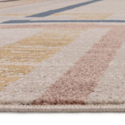 The Rug Edit Viva Geometric Grid Multi Colour Living Room Rug - 80X140Cm - thumbnail 9