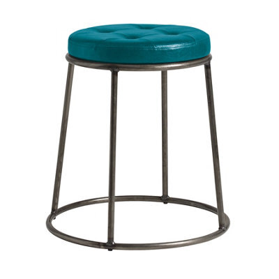 Ducat 45 - Clear Lacquered Metal Frame - Vintage Teal Seat - image 1