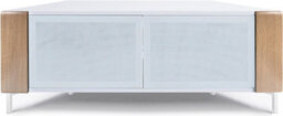 "Mda Designs Corvus Corner-Friendly White Oak Cabinet With Beamthru Doors For Flat Screen Tvs Up To 50""" - thumbnail 6