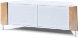 "Mda Designs Corvus Corner-Friendly White Oak Cabinet With Beamthru Doors For Flat Screen Tvs Up To 50""" - thumbnail 5