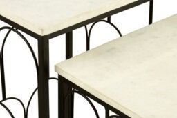 Orsina Templar Set Of 2 Marble Tops Side Tables - thumbnail 5
