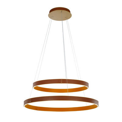 Luminosa Lighting Luminosa Manezia Modern Integrated Led Pendant Ceiling Light, 3000K
