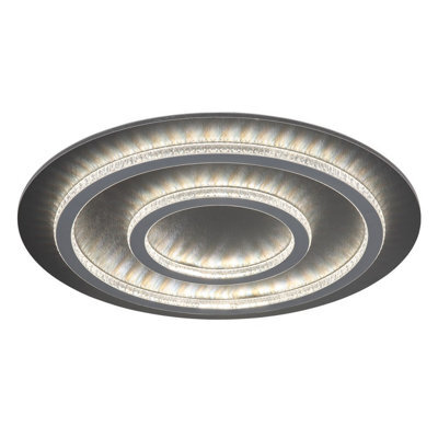 Luminosa Lighting Luminosa Jayden Semi Flush Ceiling Light Matt Black Led 3000/6500K - image 1
