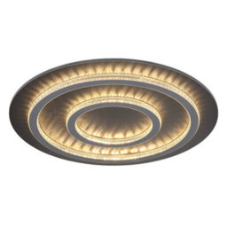 Luminosa Lighting Luminosa Jayden Semi Flush Ceiling Light Matt Black Led 3000/6500K - thumbnail 5