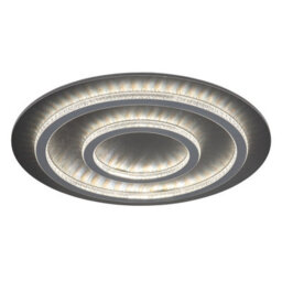 Luminosa Lighting Luminosa Jayden Semi Flush Ceiling Light Matt Black Led 3000/6500K - thumbnail 1