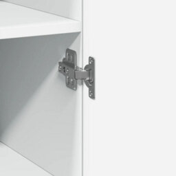 Berkfield Highboard White 30X42.5X185 Cm Engineered Wood - thumbnail 8