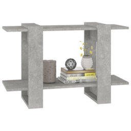 Berkfield Book Cabinet/room Divider Concrete Grey 80X30X51 Cm - thumbnail 4