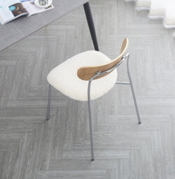 Nordlys Set Of 2 Metal And White Bouclé Dining Chairs Modern Design Style Dining Room - thumbnail 8
