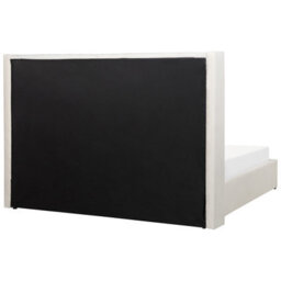 Beliani Ottoman Bed Velvet Lubbon 180 X 200 Cm (Eu Super King) Off-White - thumbnail 7