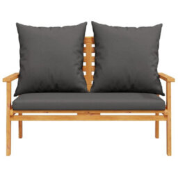 Berkfield 3 Piece Garden Lounge Set With Cushions Solid Wood Acacia - thumbnail 5