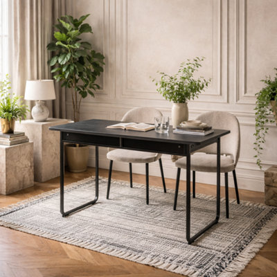 Wyld Haus Tinglev 4-Seater Folding Dining Table, Black Ash Look - image 1