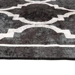 Walplus Rug Washable Black And White 160X230 Cm Anti Slip - thumbnail 6