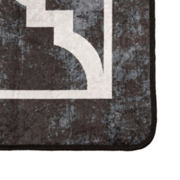 Walplus Rug Washable Black And White 160X230 Cm Anti Slip - thumbnail 3
