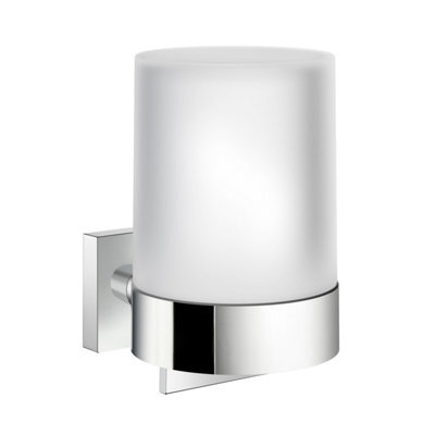 Smedbo Frosted Glass 150Ml Soap Dispenser With Square Wall Mount - image 1