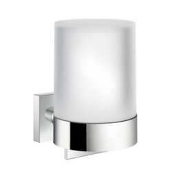 Smedbo Frosted Glass 150Ml Soap Dispenser With Square Wall Mount