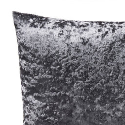 Luxury Living Crushed Velvet Luxury Cushion 45Cm X 45Cm Charcoal - thumbnail 2