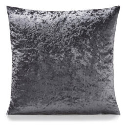 Luxury Living Crushed Velvet Luxury Cushion 45Cm X 45Cm Charcoal - thumbnail 1