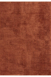 Comfy Washable Low Pile Living Room Area Rug - Anti-Slip Felt Backing Terracotta 50Cm X 80Cm - thumbnail 2