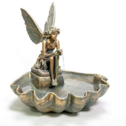 Primrose Fairy On A Clam Shell Mains Powered Garden Patio Outdoor Water Feature Fountain H78Cm - thumbnail 7