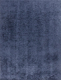 Livabliss Moda Shaggy-Solid Color Dark Blue Plush Soft Pile Living Bedroom Rug 120 X 180 Cm Easy Care, Non Shedding - thumbnail 1