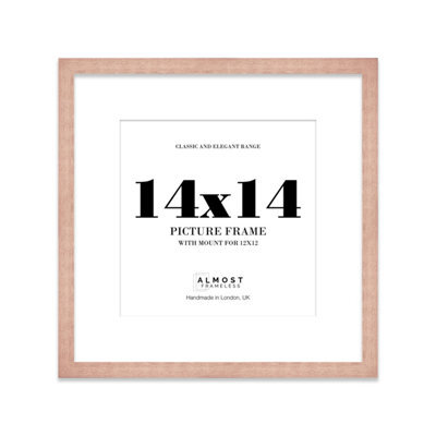 "14X14"" Bronze Picture Frame - 14X14"" Square Frame With 12X12"" Mount For 14X14""/12X12"" Pictures Art Deco Style Room Decor, 1 Pack" - image 1