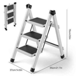 3 Step  Ladder Stool Kitchen Home Diy - thumbnail 2
