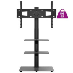 Walplus Corner Tv Stand 3-Tiers For 32-65 Inch Black - thumbnail 9