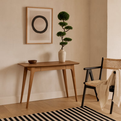 Wyld Haus Milan Oak Veneer Desk With Integrated Drawer - image 1