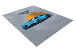 RugsX Bambino 41730 Washing Carpet Car, Race For Children Anti-Slip - Grey Blue 200X290 Cm - thumbnail 3