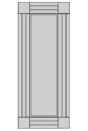 Mirroroutlet Milton All Glass Bevelled Square Corner Cheval Free Standing Mirror 5Ft X 1Ft3 (150 X 40Cm) - thumbnail 3