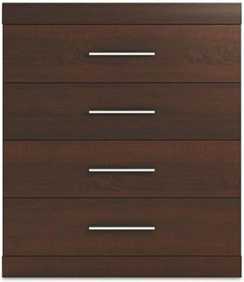 Arte Chocolate Oak Bordo 09 Chest Of Drawers 81Cm - Elegant Storage For Modern Bedrooms - image 1
