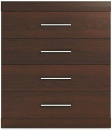 Arte Chocolate Oak Bordo 09 Chest Of Drawers 81Cm - Elegant Storage For Modern Bedrooms - thumbnail 1
