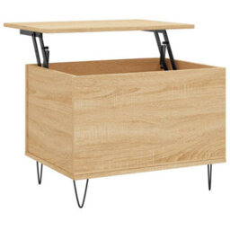 Berkfield Coffee Table Sonoma Oak 60X44.5X45 Cm Engineered Wood - thumbnail 2
