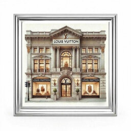 Home Luxe Interiors Lv Store Silver Step Frame Wall Art 70X70Cm Luxury Home Decor Statement - thumbnail 3