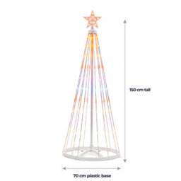 Pegdev 1.5M Rgb Led Christmas Star Tree Light 118 Leds With App & Controller - thumbnail 3