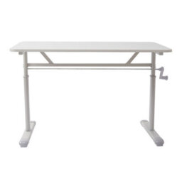 Living And Home White Manual Height-Adjustable Office Desk W 800 mm - thumbnail 2