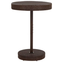 Berkfield 5 Piece Garden Bar Set With Cushions Poly Rattan Brown - thumbnail 6