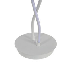 Living And Home White Decorative Swirling Led Floor Lamp Living Room Standing Light 155Cm - thumbnail 5