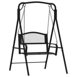 Walplus Swing Bench 124 Cm Black Steel - thumbnail 2