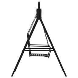 Walplus Swing Bench 124 Cm Black Steel - thumbnail 4