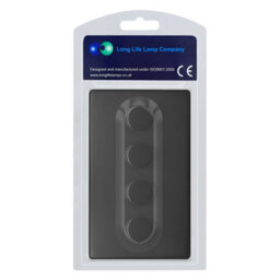 Long Life Lamps Company Matt Black 4 Gang 2 Way Led Dimmer Screwless Bl358Led - thumbnail 8