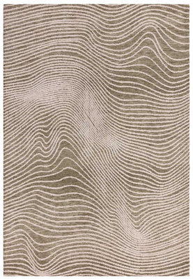 Modern Forest Green Abstract Easy To Clean Rug For Living Room Dining Room & Bedroom-160Cm X 230Cm - image 1