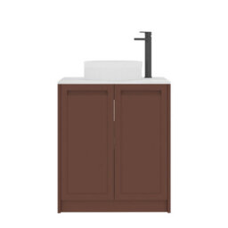 Royal Bathrooms Royal Bathroom Elmore 700mm Terracotta Clay Freestanding Countertop Bathroom Vanity Unit 2 Door With Round Basin - thumbnail 7
