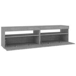 Walplus Tv Cabinet With Led Lights 2 Pcs Grey Sonoma 75X35X40 Cm - thumbnail 8